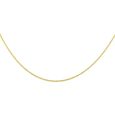 18'' Diamond cut chain  - 10K yellow Gold. Color: yellow | Doucet Latendresse