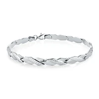 Bracelet pour femme - Argent sterling. Color: blanc | Doucet Latendresse
