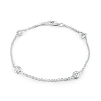 Bracelet pour femme - Argent sterling & Zircons cubiques. Color: blanc | Doucet Latendresse
