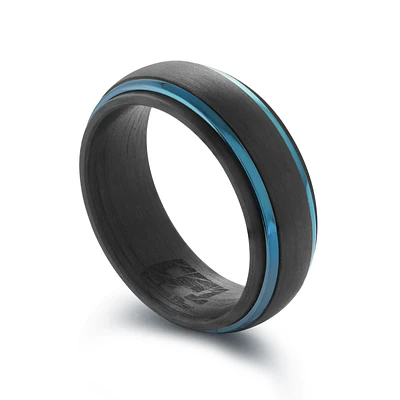 Band for man - Stainless Steel & Carbon Fiber. Color: black | Doucet Latendresse