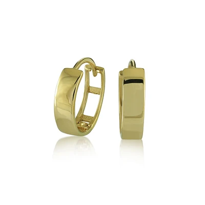 Hoop earrings for woman - 10K yellow gold. Color: yellow | Doucet Latendresse