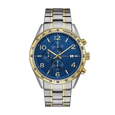 Montre Caravelle pour homme - Acier inoxydable 2-tons | Doucet Latendresse