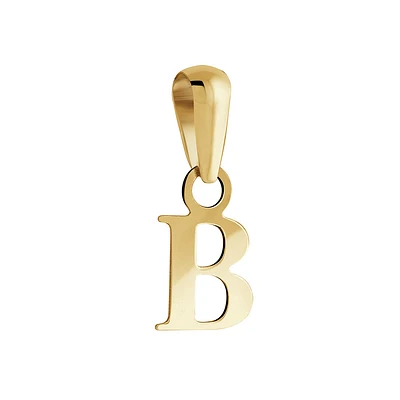 Letter ''B'' pendant for child - 10K yellow Gold. Color: yellow | Doucet Latendresse