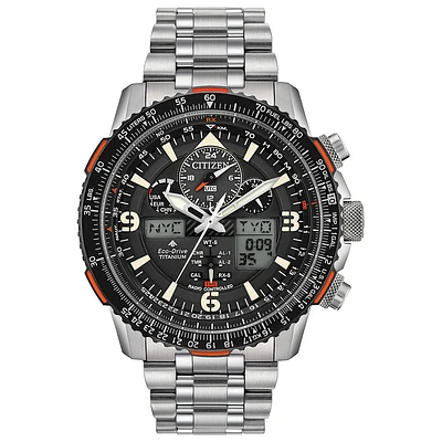 Montre Citizen Promaster Skyhawk A-T en Titane – 45mm, Éco-Drive, Contrôle Radio, Heure Mondiale | Doucet Latendresse