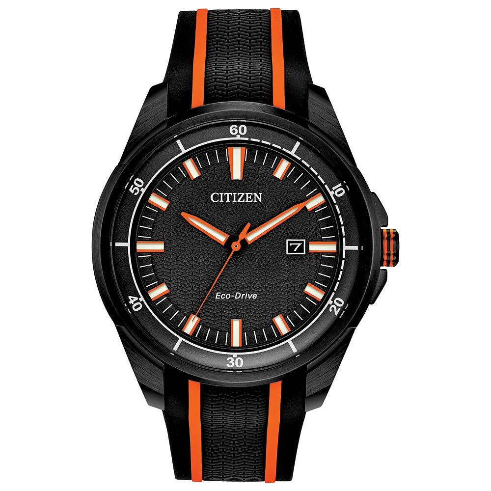 Citizen Eco-Drive, Stainless Steel Black Ion Plated & Black Dial | Doucet Latendresse