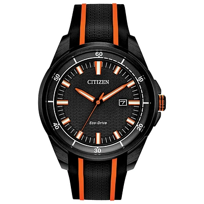 Citizen Eco-Drive, Stainless Steel Black Ion Plated & Black Dial | Doucet Latendresse