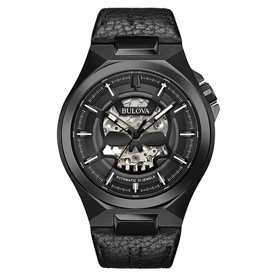 MONTRE POUR HOMME CADRAN NOIR AVEC ACCENTS NOIRS | Doucet Latendresse