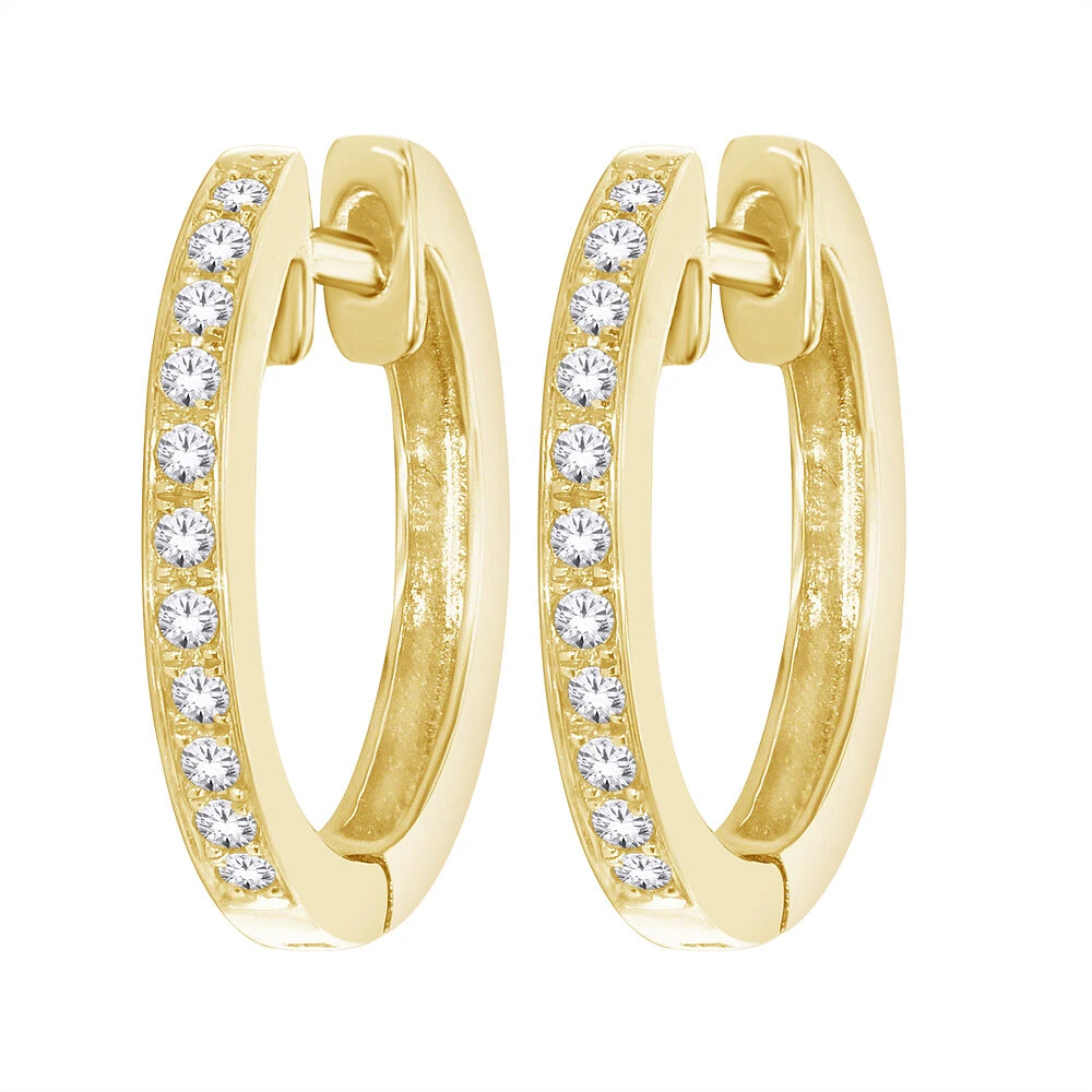 Diamond Hoop earrings