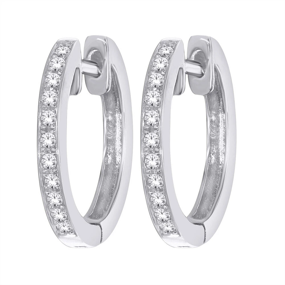 Diamond Hoop earrings