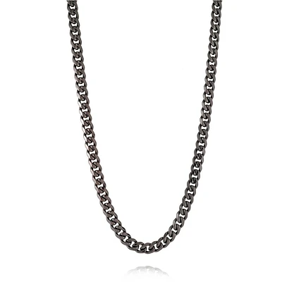 Italgem Chain for men , Stainless Steel 24. Color: black | Doucet Latendresse