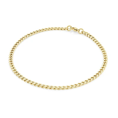 Chaine de cheville en acier inoxydable dor