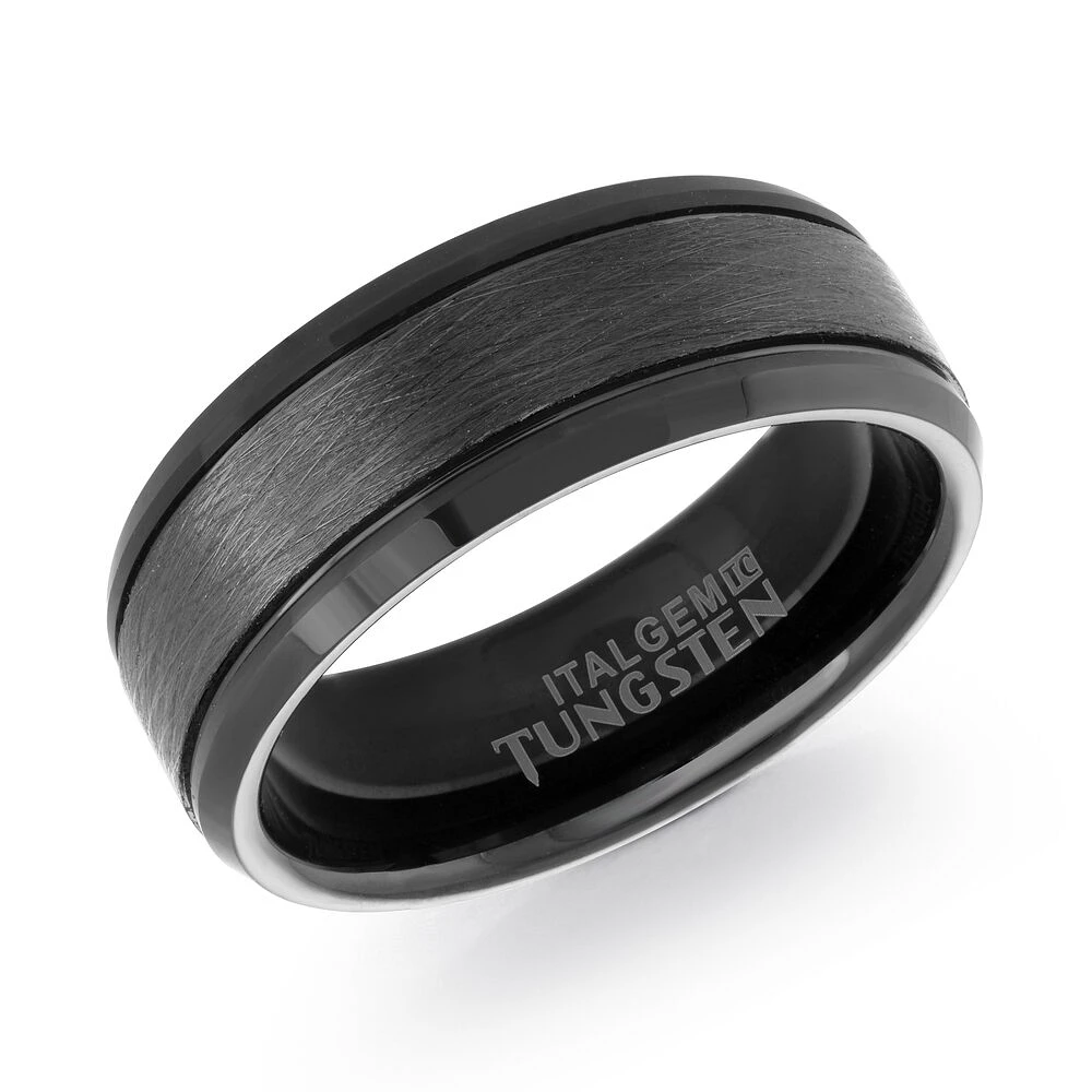 KIERAN Bague :Jonc TUNGSTENE noir -HYPOALLERGENIC -. Color: noir | Doucet Latendresse