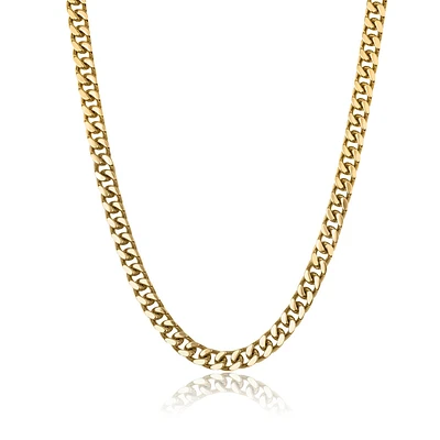 Gold plated stainless steel chain - 22 inches. Color: yellow | Doucet Latendresse