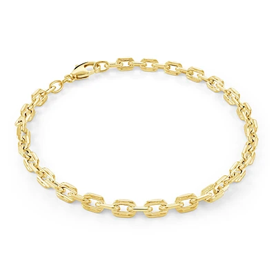Bracelet for men 8.5'' in 10K yellow Gold. Color: yellow | Doucet Latendresse