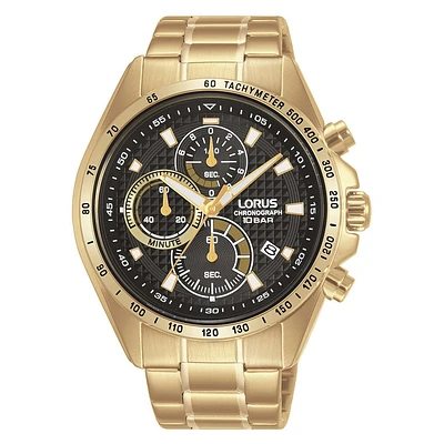 Lorus men's watch - Chronograph and black dial | Doucet Latendresse