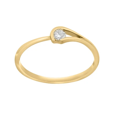 Bague pour femme en Or jaune 10K et diamant. Color: jaune | Doucet Latendresse