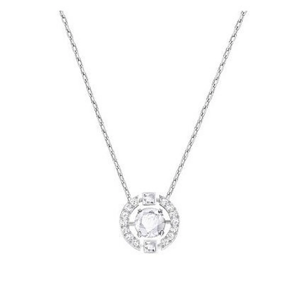 Collier Swarovski '' Sparkling Dance '' - Blanc, Métal rhodié. Color: blanc | Doucet Latendresse