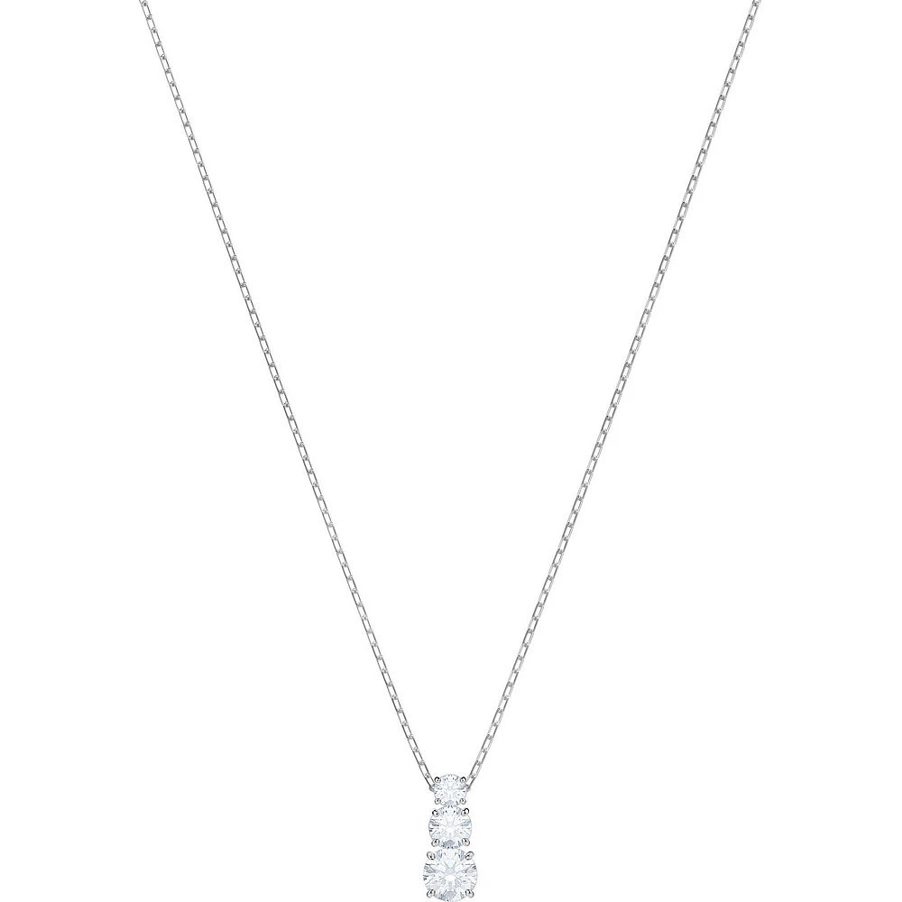 Pendentif Swarovski '' Attract Trilogy '' - Blanc, Métal rhodié. Color: blanc | Doucet Latendresse