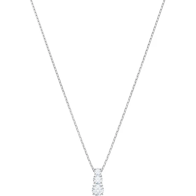 Pendentif Swarovski '' Attract Trilogy '' - Blanc, Métal rhodié. Color: blanc | Doucet Latendresse