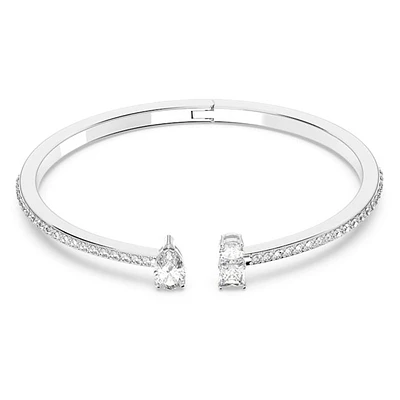 Swarovski ''Attract'' bracelet - White, Rhodium plated. Color: white | Doucet Latendresse