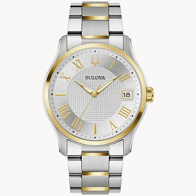 Bulova men's watch in gold and silver stainless steel case | Doucet Latendresse