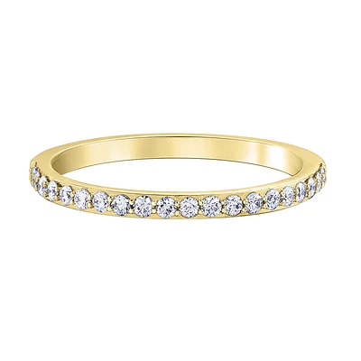 Semi Eternity Band Diamonds 20pts in 10K yellow Gold. Color: yellow | Doucet Latendresse