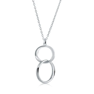 Pendentif anneaux pour femme avec chaîne - Sterling silver. Color: argent | Doucet Latendresse
