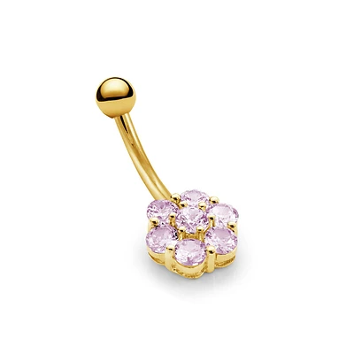 belly button jewelry in 10K yellow gold. Color: yellow | Doucet Latendresse