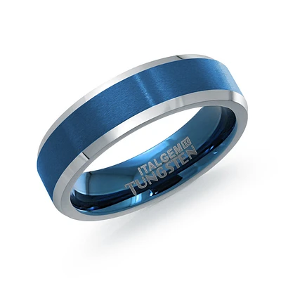 Band for man - 2-tone Tungstene . Color: gray | Doucet Latendresse