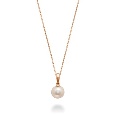 Pendentif Perle - Or Rose 10k. Color: rose | Doucet Latendresse
