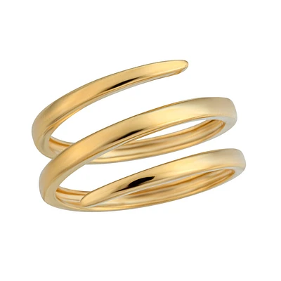 Bague de petit doigt spirale 10K. Color: jaune | Doucet Latendresse