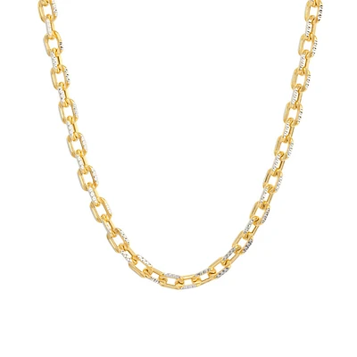 Chain of 20 in 10k two-tone gold. Color: 2 tone | Doucet Latendresse