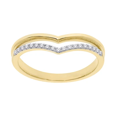 Ring for women - 10k gold & diamonds. Color: yellow | Doucet Latendresse