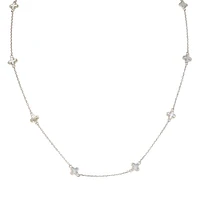 Collier Femme- trèfle nacré  -argent.925-rhodium. Color: argent | Doucet Latendresse