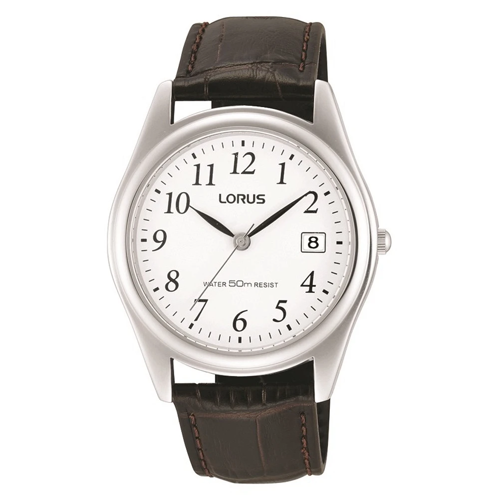 Men's watch with genuine leather strap | Doucet Latendresse