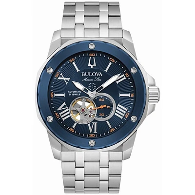Montre Automatique Bulova Marine Star 45mm en Acier Inoxydable – Cadran Bleu | Doucet Latendresse