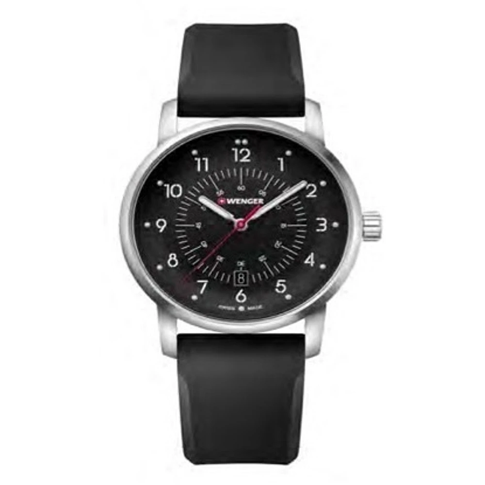 Montre pour homme Montre de fabrication suisse avec mouvement à quartz et bracelet en silicone | Doucet Latendresse