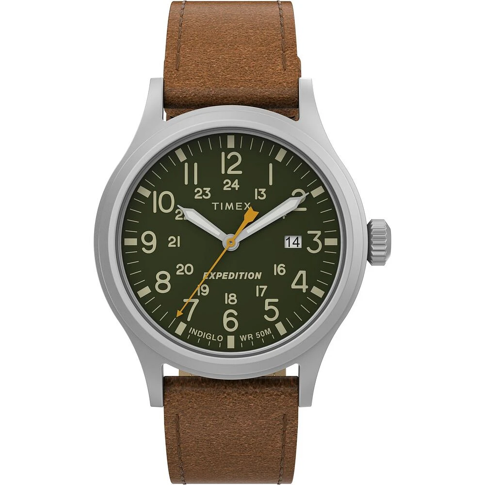 TIMEX H.EXP.SCOUT CUIR BRUN 40MM | Doucet Latendresse