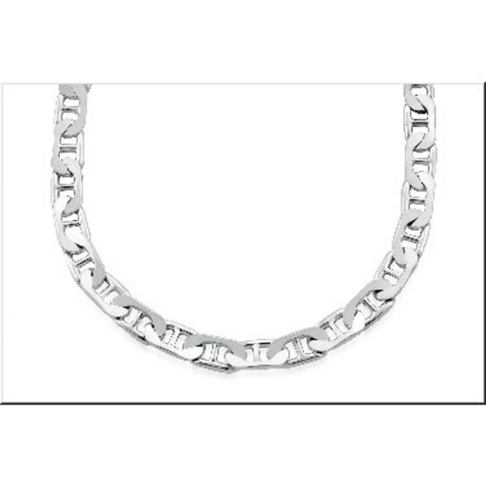 chaine marina 20''. Color: argent | Doucet Latendresse