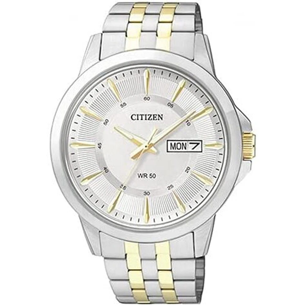 CITIZEN H.ACIER INOX 2TONS CADRAN BLANC | Doucet Latendresse