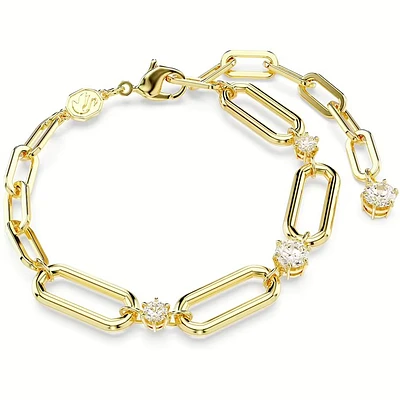 Constella braceletWhite, Gold-tone plated. Color: yellow | Doucet Latendresse