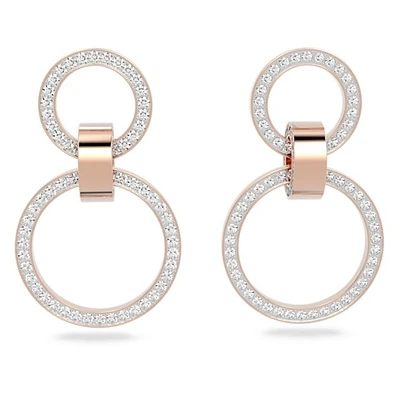 Dextera hoop earrings. Color: pink | Doucet Latendresse