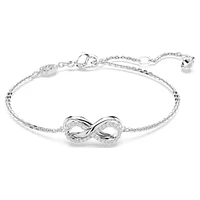 Hyperbola braceletInfinity, White, Rhodium plated. Color: blanc | Doucet Latendresse