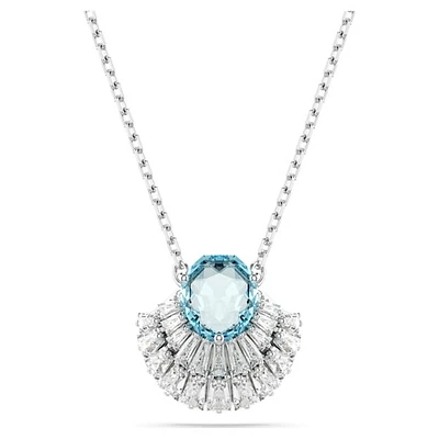 Pendentif IdylliaCoquillage, Bleu, Rhodié. Color: blanc | Doucet Latendresse