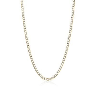 10k 2 Tone Curb Chain 18