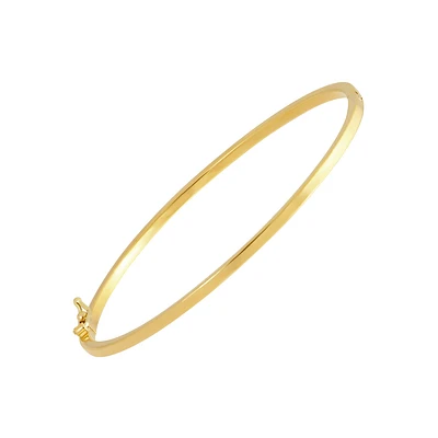 10k gold women's bracelet, bangle. Color: yellow | Doucet Latendresse