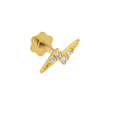Jewelry, cartilage for Women in 10k gold & zircon. Color: yellow | Doucet Latendresse