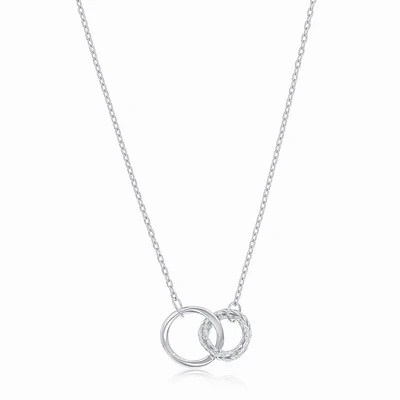 Sterling Silver Pemdat Necklace - Circle of Life Charm | Doucet Latendresse