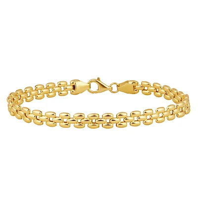 Women's 7.5” bracelet in 10k gold. Color: yellow | Doucet Latendresse