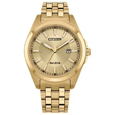Montre Citizen Eco-Drive en Acier Inoxydable Doré – 41mm | Doucet Latendresse